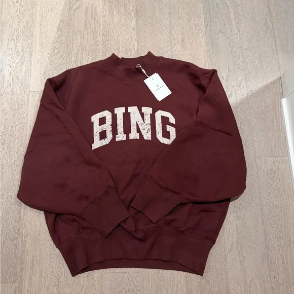 Anine Bing Women's Burgundy Sweatshirt - Picture 2 of 4
